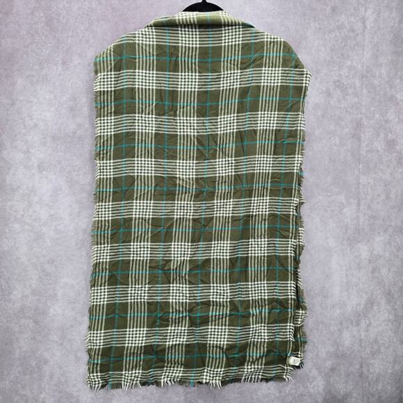 Cato Green Plaid Tartan Long Wrap Hijab Fringe Dupatta Shawl Scarves Scarf - Picture 2 of 7